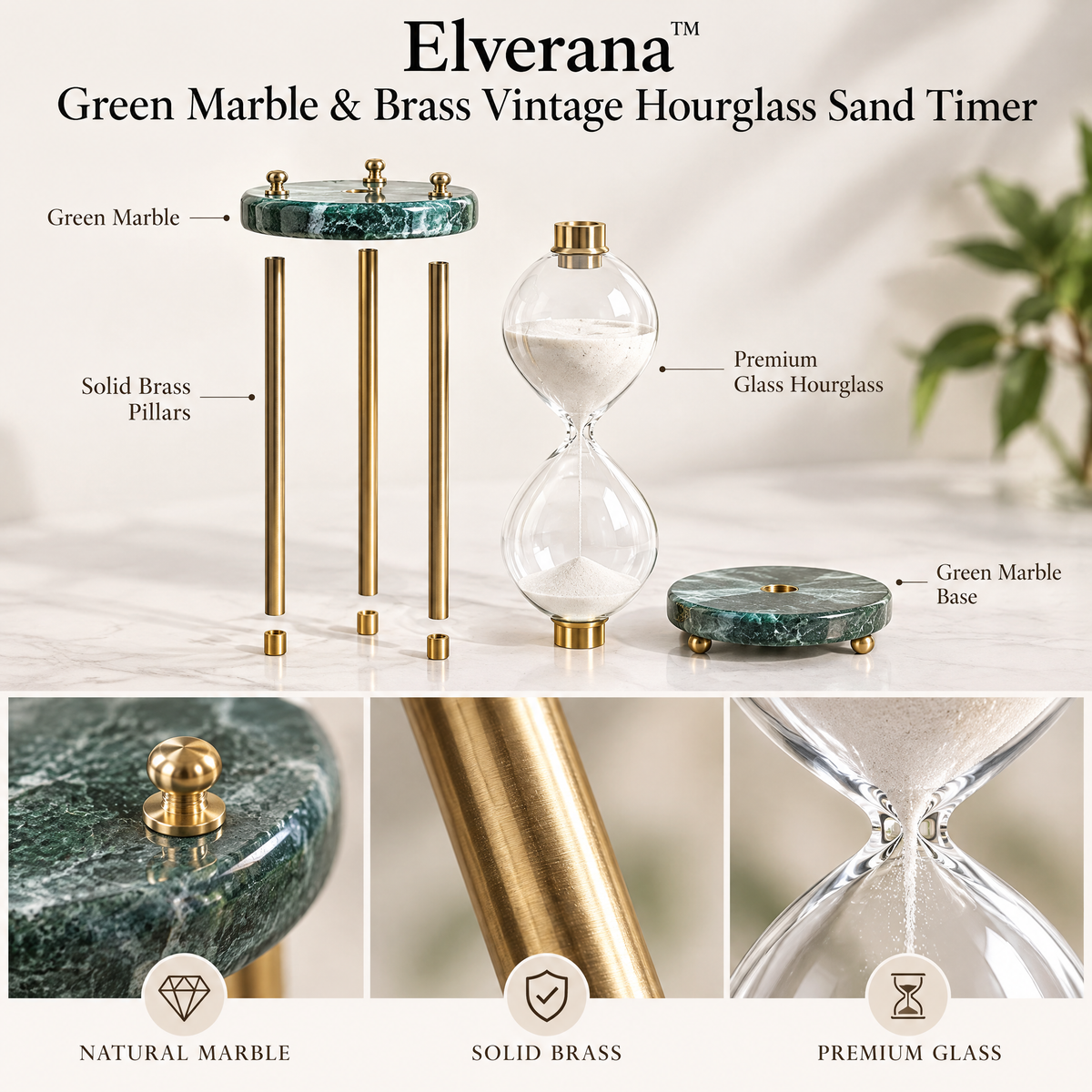 Elverana™ Sculptural Tabletop Decor — Modern Organic Art Accent For Elegant Home Styling