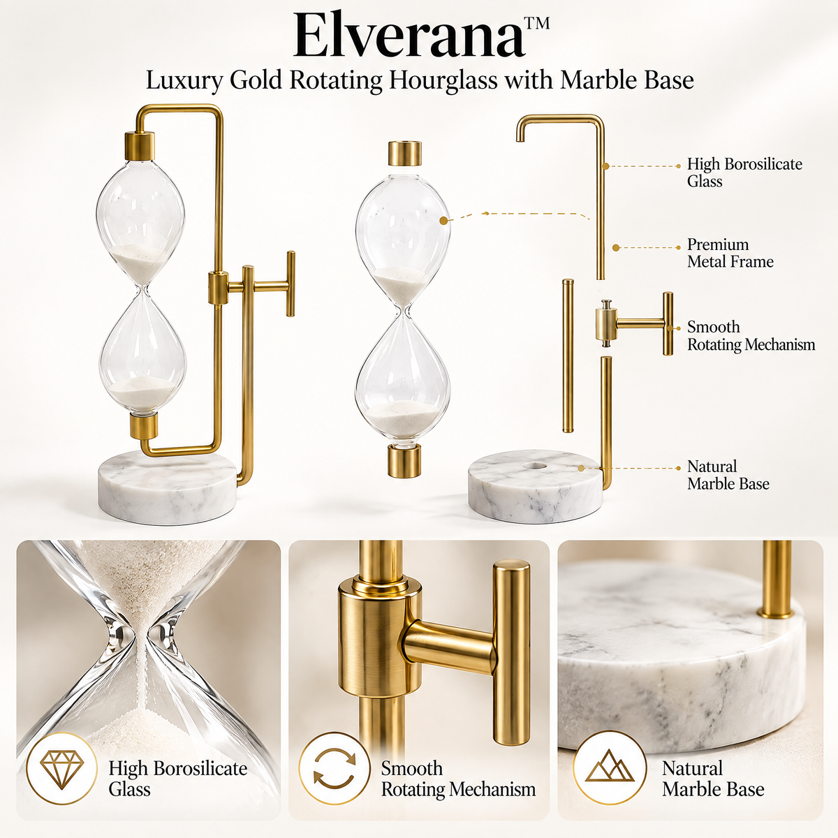 Elverana™ Organic Sculptural Decor Piece — Modern Minimalist Accent For Contemporary Homes