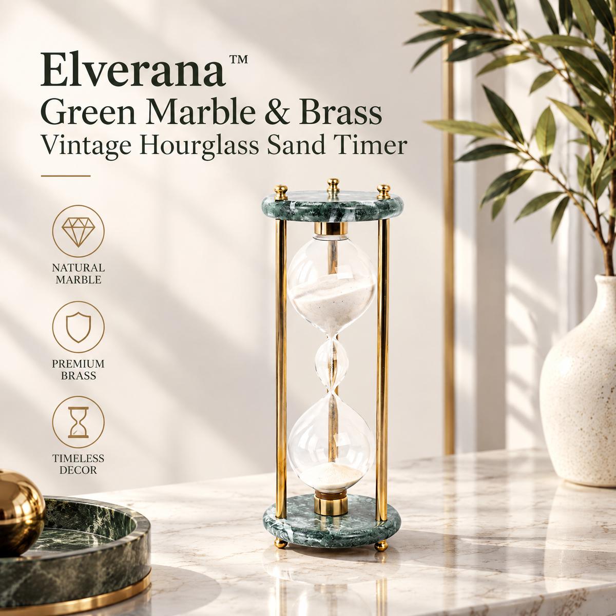 Elverana™ Sculptural Tabletop Decor — Modern Organic Art Accent For Elegant Home Styling