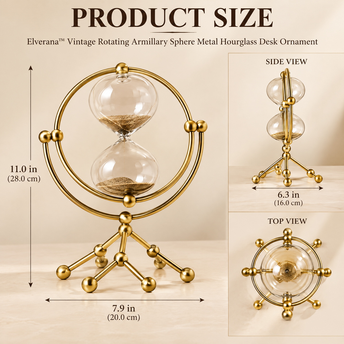 Elverana™ Sculptural Modern Decorative Accent — Organic Art Object For Contemporary Home Styling