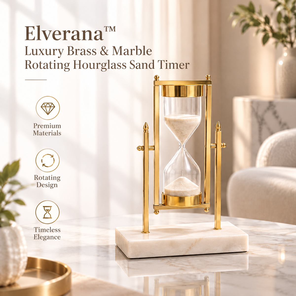 Elverana™ Sculptural Modern Decorative Accent — Artistic Home Object For Elegant Interiors